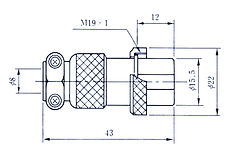 SCK-2007P SANWA Plug (Female) 7 Poles