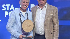 Vicky Brock, Golden Aurora Award 2026 Winner and Reginald Vossen, BAE President and President of the Jury