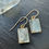 Thumbnail: Aquamarine square earrings