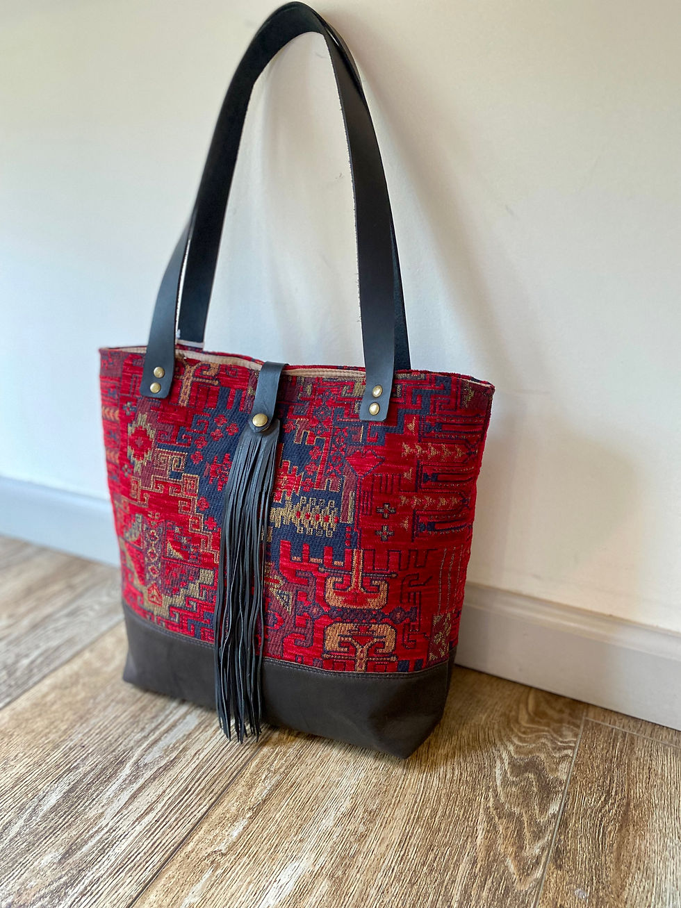 Thumbnail: Turkish kilim tote bag