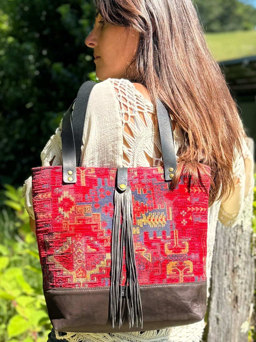 Thumbnail: Turkish kilim tote bag