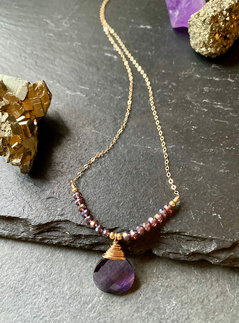 Thumbnail: Amethyst necklace