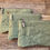 Thumbnail: Green silk zipper pouch