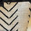 Thumbnail: Extra large white mudcloth & black leather tote bago