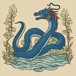 medieval tapestry style illustration of