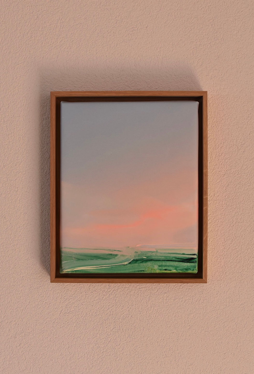 Miniaturbild: SOLD - Morgenrot 30x26cm in Eiche gerahmt 