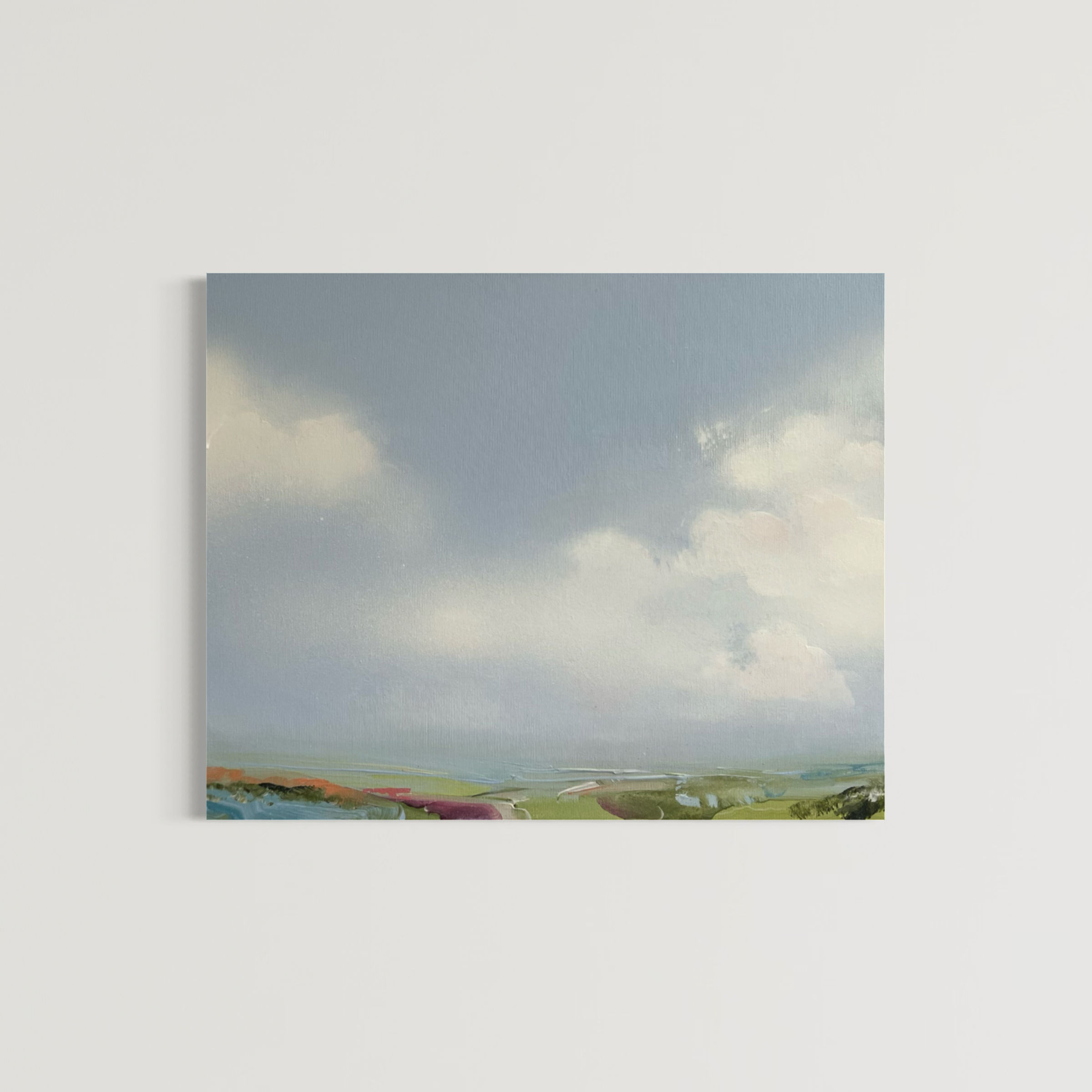 SOLD - Wildblumenwiese 50x40cm in Linde gerahmt