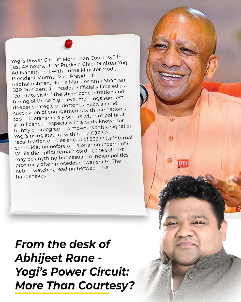 #AbhijeetRane #DevendraFadnavis #PoliticalInsight #CMOMaharashtra #FarmersLoanWaiver #DelhiDevelopment #YamunaRevival #RamMandir #CulturalRenaissance #SocialMediaPower #AmbedkarLegacy #RSS #Leadership