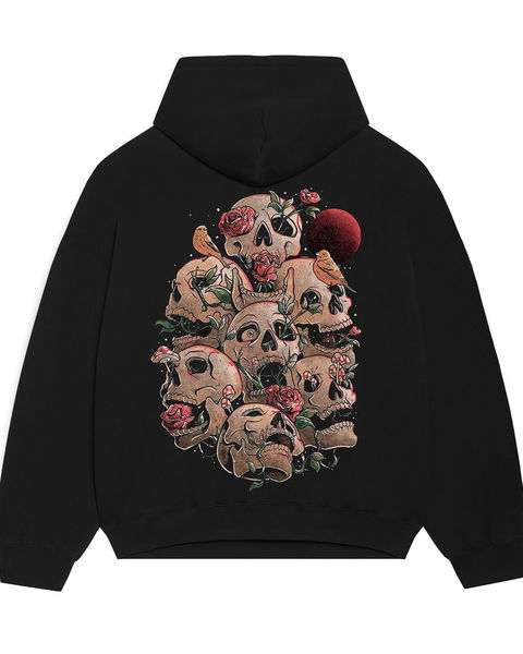 Rose Death Oversize Hoodie – 1. görsel