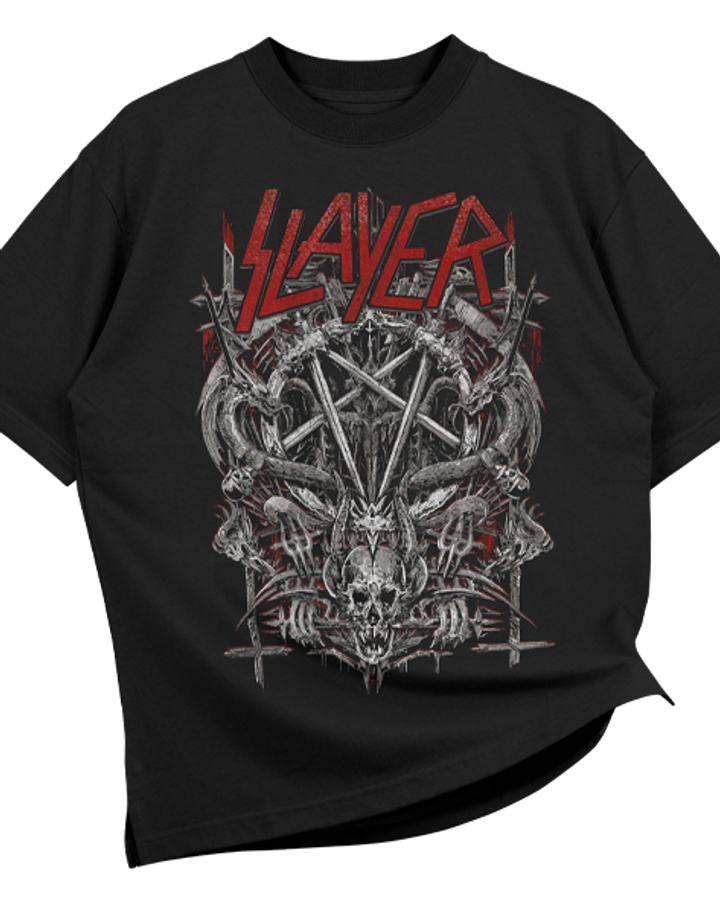Slayer v2 Oversize Tişört – ön yüz