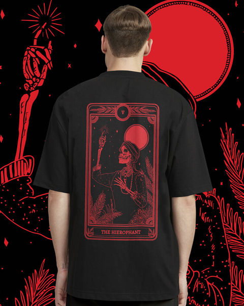 The Hierophant Oversize Tişört – 1. görsel