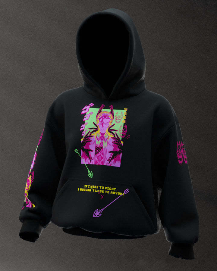 Yoshikage Kira JoJo's Bizarre Adventure Oversize Hoodie – ön yüz