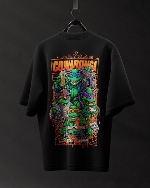 Cowabunga Ninja Turtles Oversize Tişört – 1. görsel