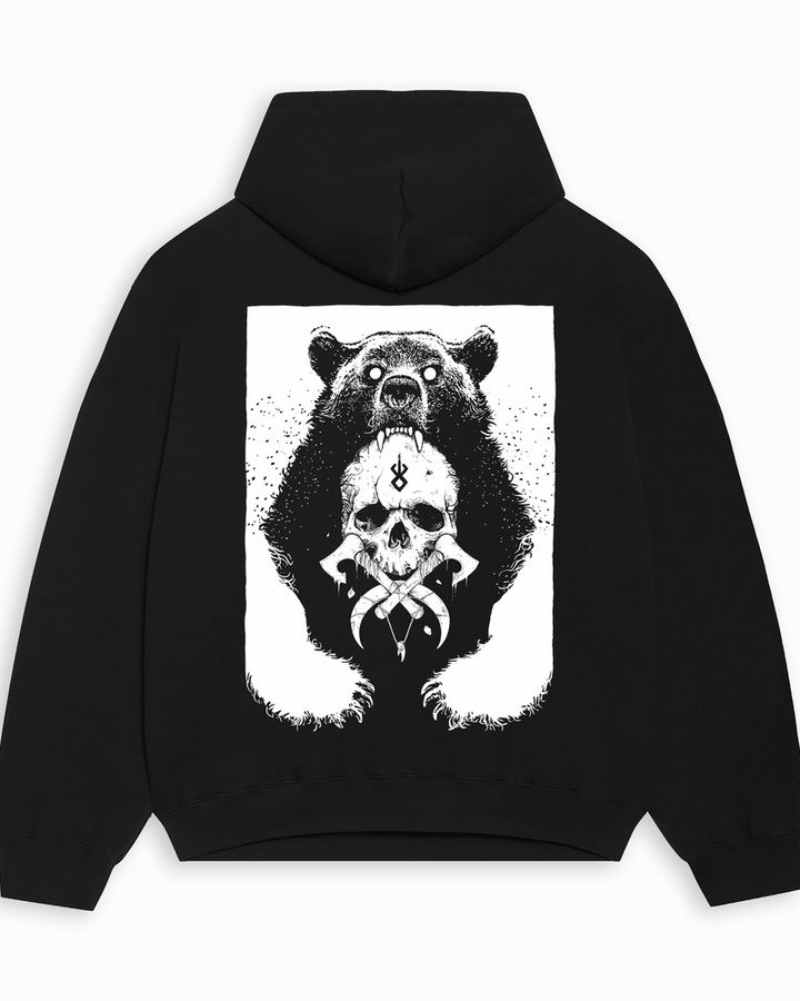 Bearskull Oversize Hoodie – ön yüz
