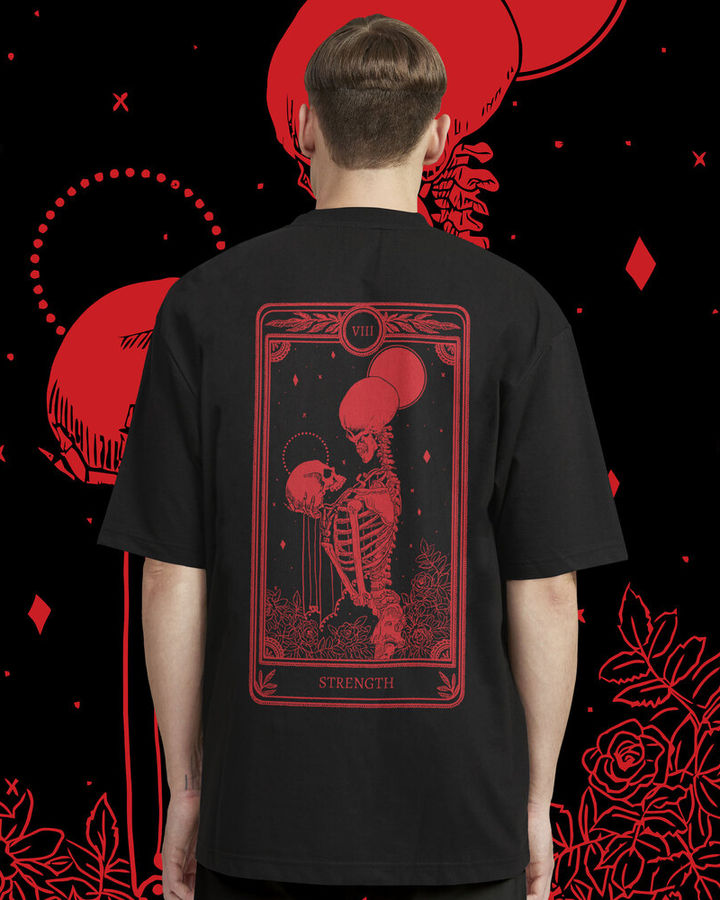 Strength Oversize Tişört – ön yüz