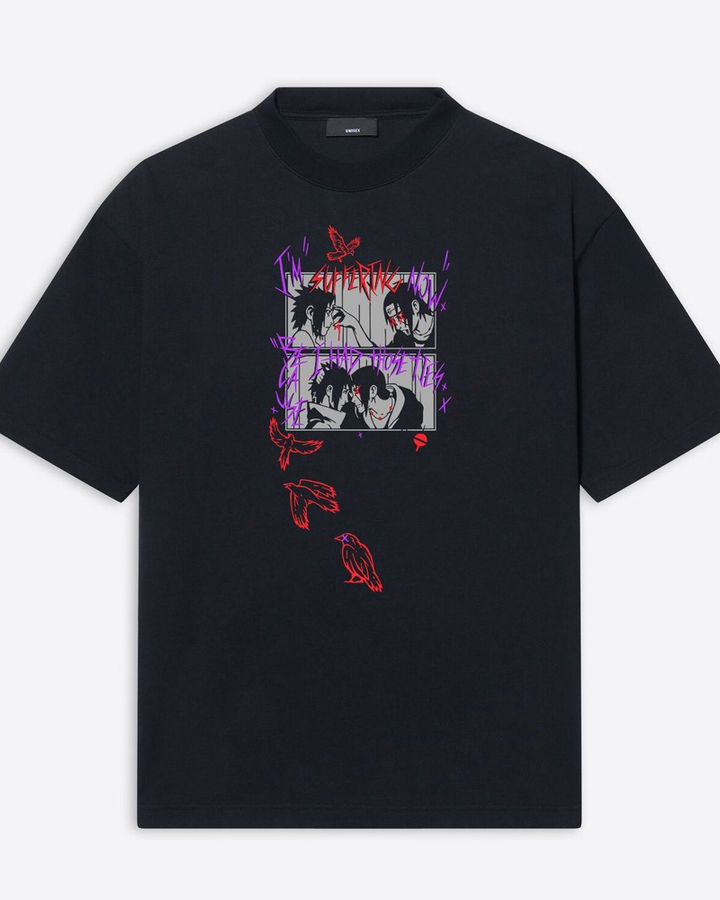 Sasuke Itachi Oversize Tişört – ön yüz