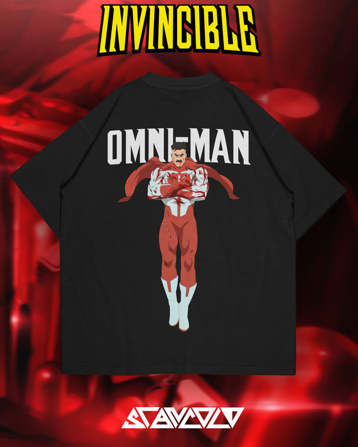 Omni-Man 3 Invincible Oversize Tişört – ön yüz