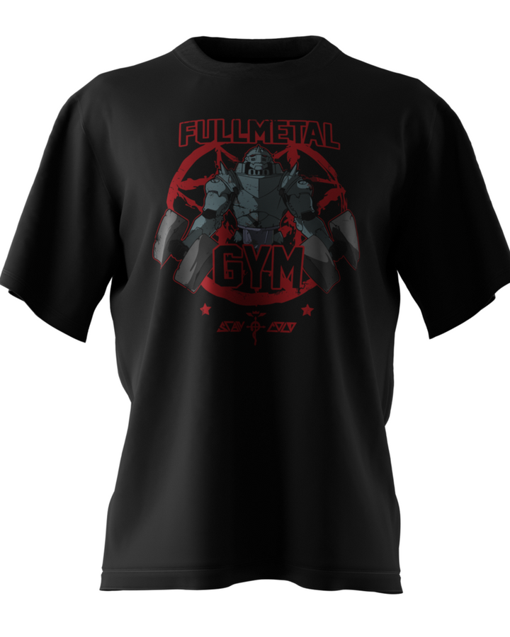 Fullmetal Alchemist Gym Oversize Tişört – ön yüz