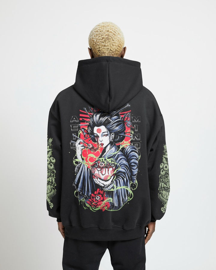 Acid Mind Oversize Hoodie – ön yüz