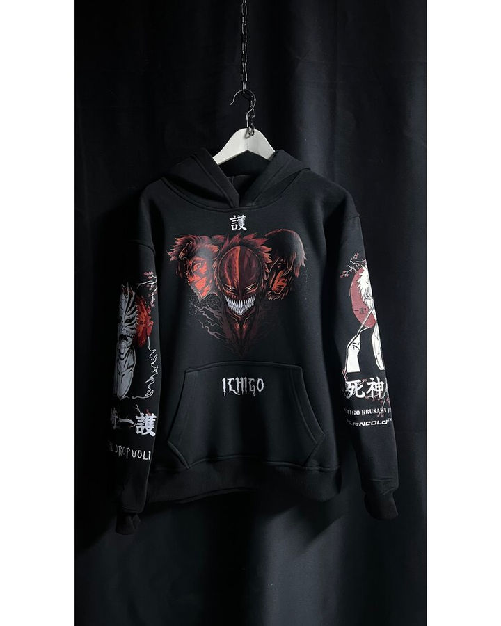 Ichigo Bleach Oversize Hoodie – ön yüz