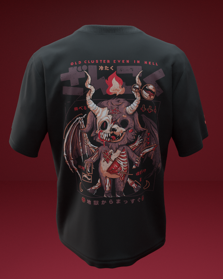 In Hell Oversize Tişört – ön yüz