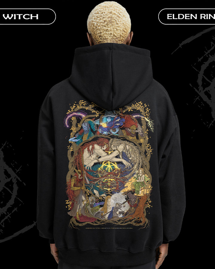 Cursed Elden Ring Oversize Hoodie – ön yüz