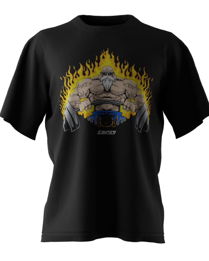 Master Roshi 2 Gym Oversize Tişört – ön yüz