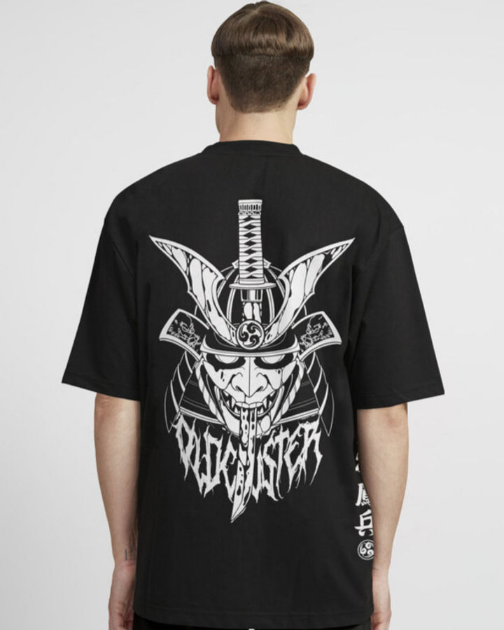 Samurai Punk Oversize Tişört – ön yüz