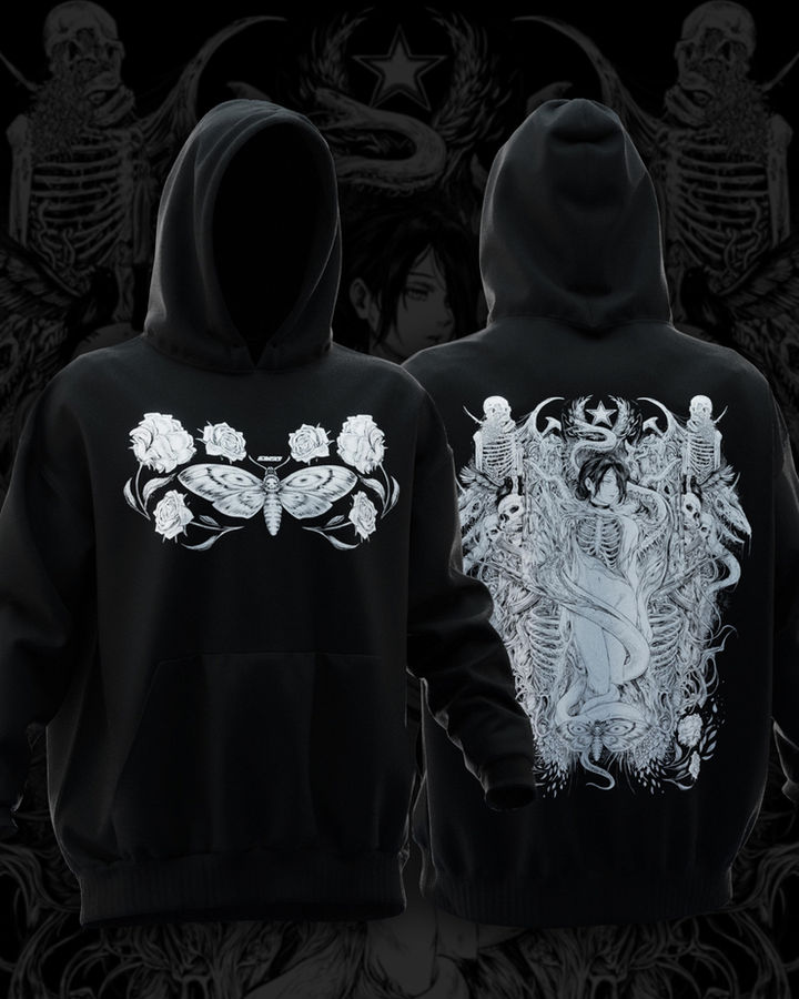 Butterfly Effect Chainsaw Man Oversize Hoodie – ön yüz
