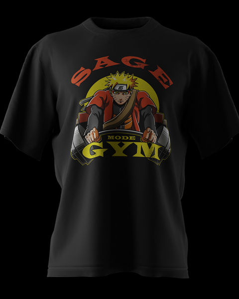 NARUTO SAGE MODE GYM OVERSIZE TİŞÖRT – 1. görsel