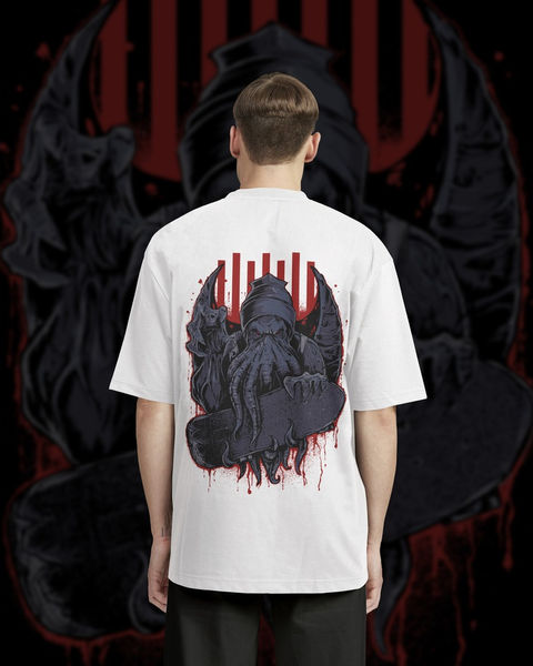 Skate and Die Oversize Tişört – 1. görsel