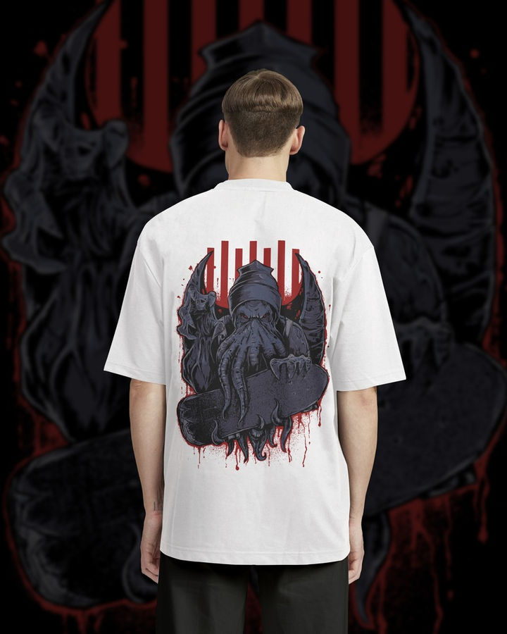 Skate and Die Oversize Tişört – ön yüz