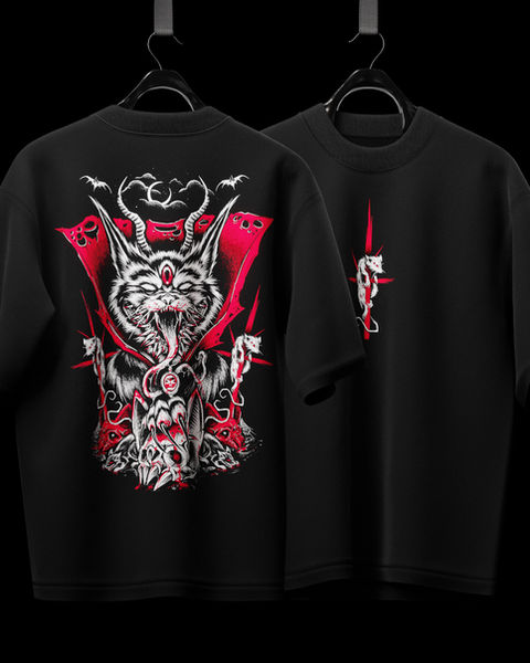 Holy Claw Oversize Tişört – 1. görsel