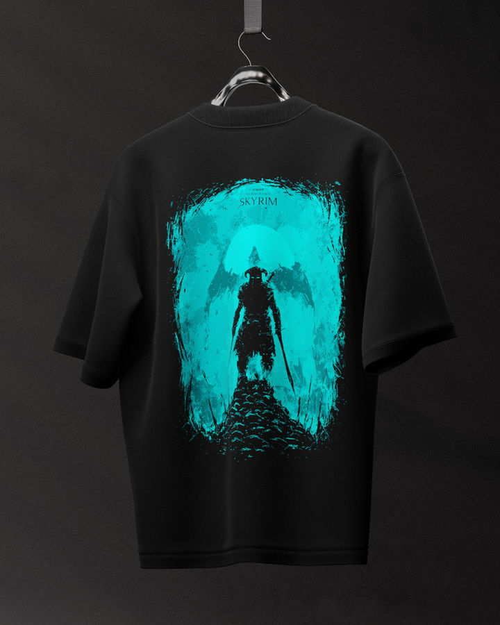 Skyrim The Elder Scrolls 5 Oversize Tişört – ön yüz