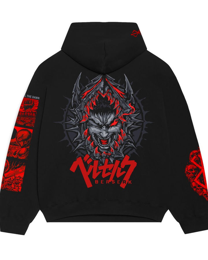 The Eclipse Guts Berserk Oversize Hoodie – ön yüz