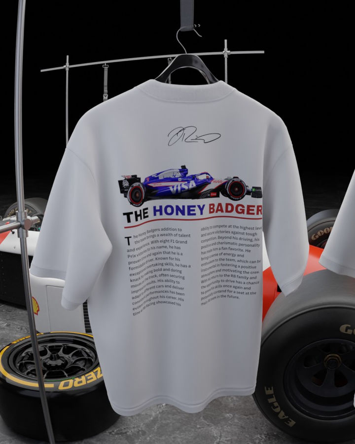 THE HONEY BADGER F1 OVERSIZE TİŞÖRT – ön yüz