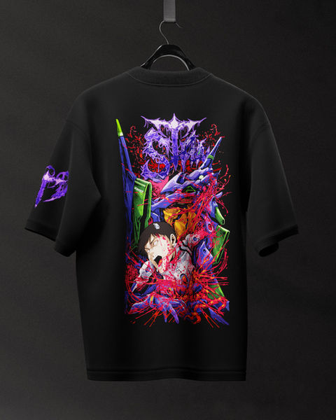 Neon Genesis Evangelion V2 Oversize Tişört – 1. görsel