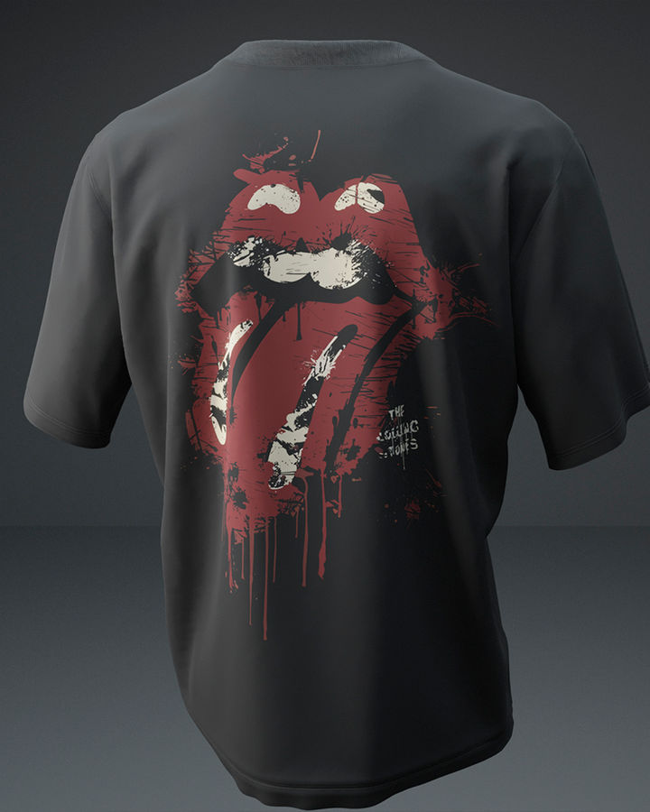 THE ROLLING STONES OVERSIZE TİŞÖRT – ön yüz