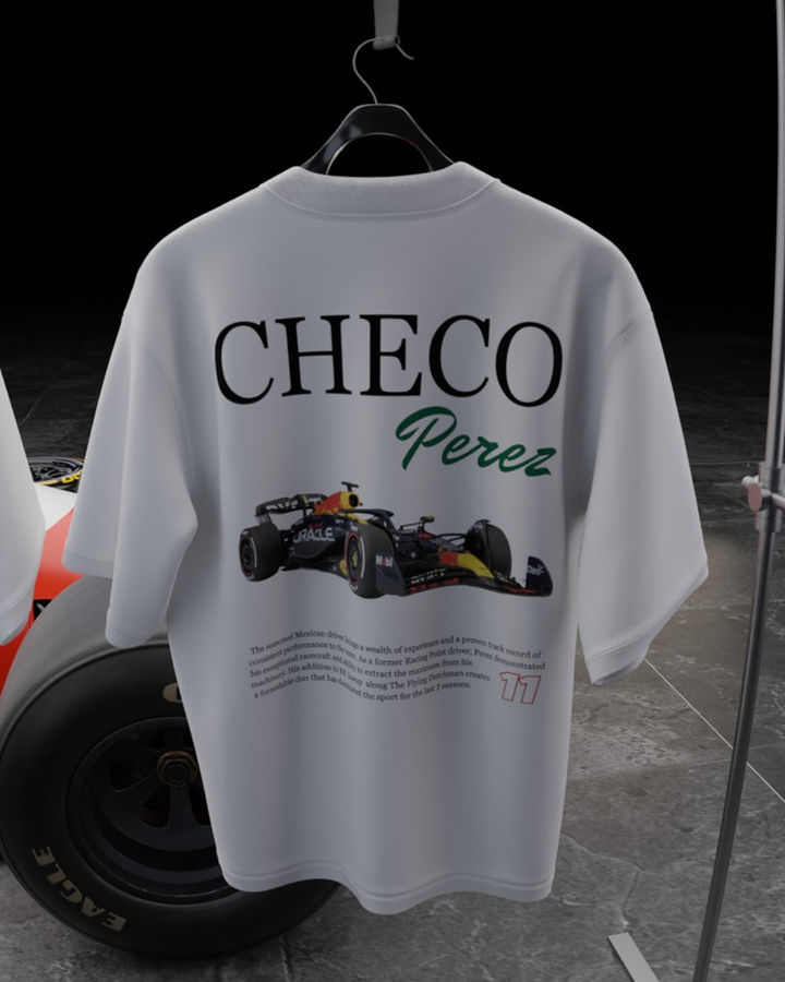 CHECO PEREZ F1 OVERSIZE TİŞÖRT – ön yüz