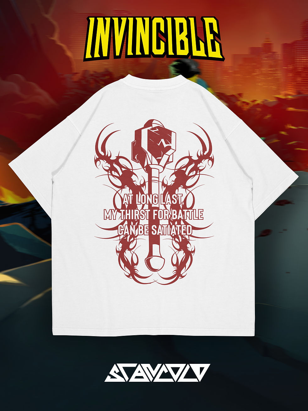 Küçük resim: Battle Beast 2 Invincible Oversize Tshirt