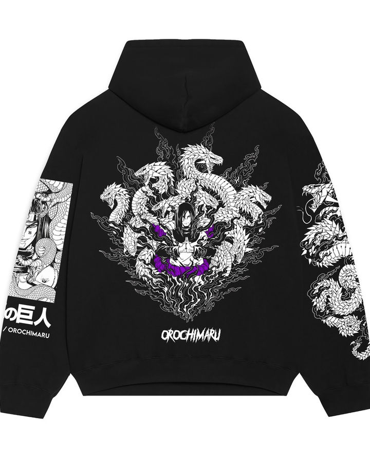 Orochimaru Yamata Naruto Oversize Hoodie – ön yüz