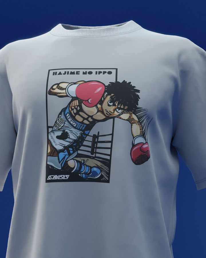 Hajime No Ippo Oversize Tişört – ön yüz