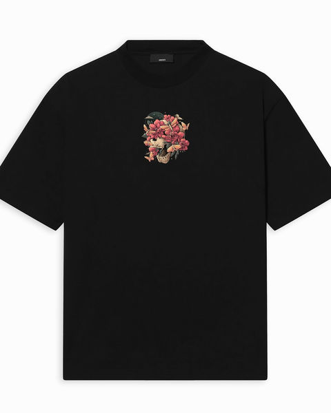 Rose Death Oversize Tişört – 1. görsel