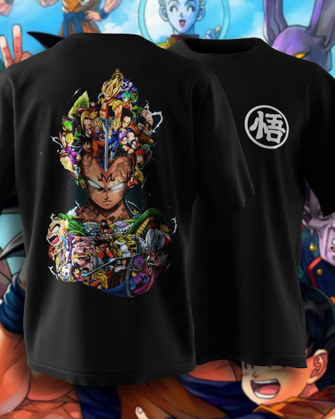 Vegeta Dragon Ball Oversize Tişört – 1. görsel