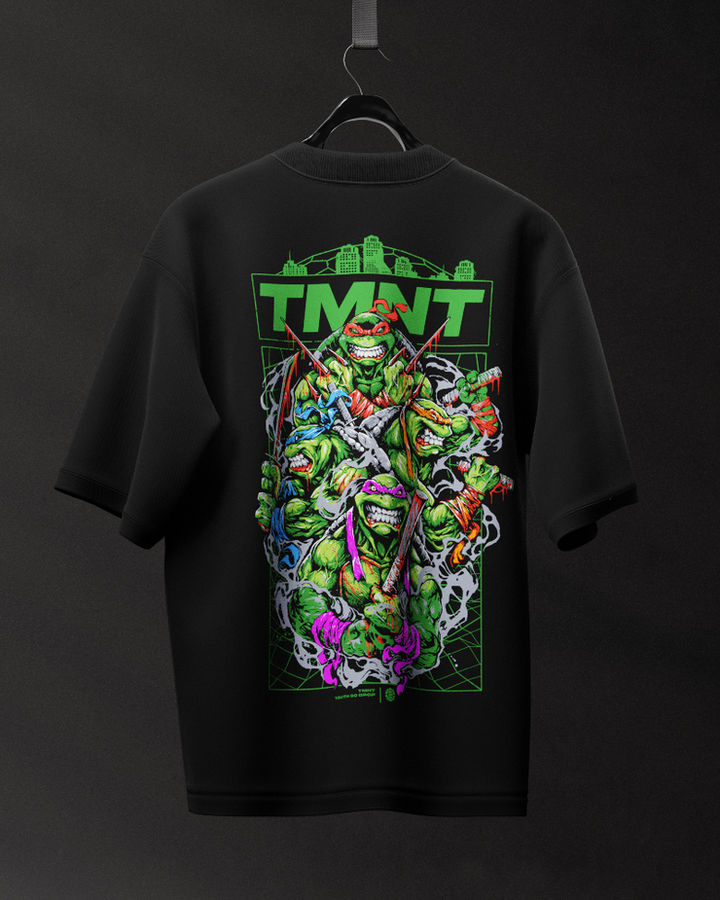 TMNT Ninja Turtles Oversize Tişört – ön yüz