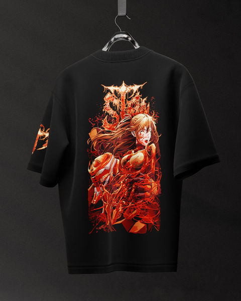 Neon Genesis Evangelion V1 Oversize Tişört – 1. görsel