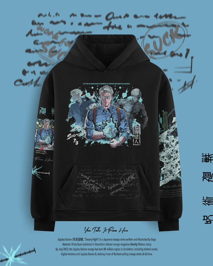 Nanami Jujutsu Kaisen Oversize Hoodie – ön yüz