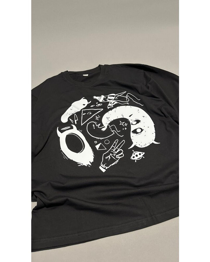 Oyasumi Punpun 2 Oversize Tişört – ön yüz
