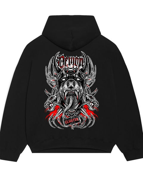 Demon Dog Oversize Hoodie – 1. görsel