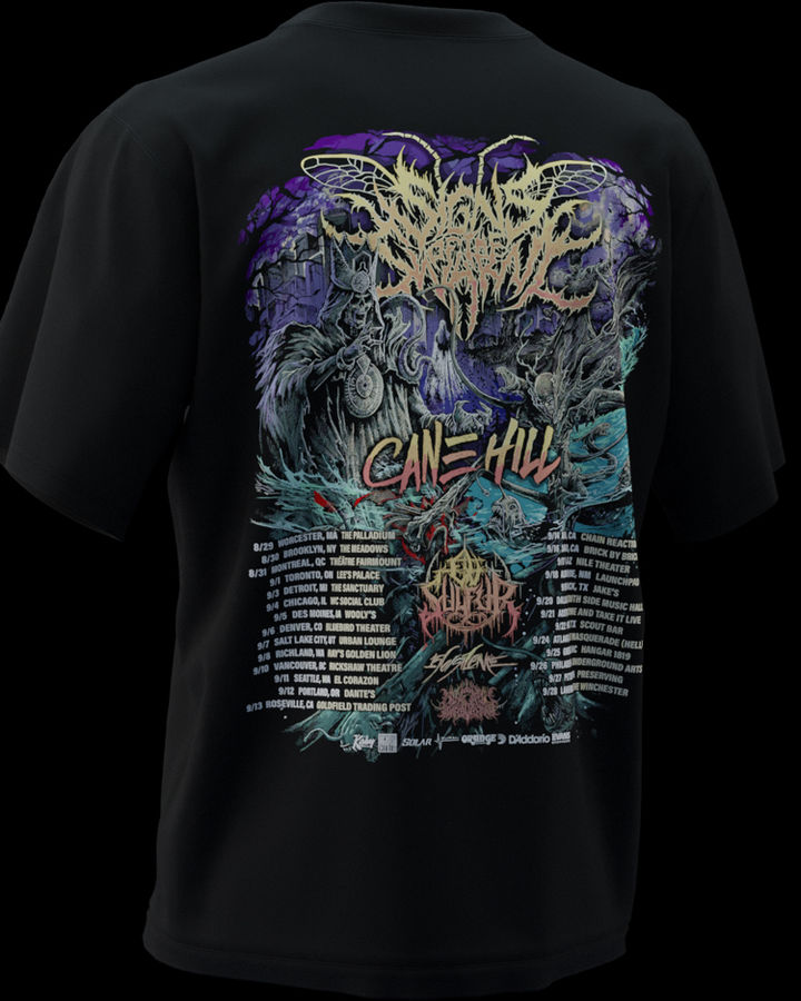 Decade Sign of the Swarm Oversize Tişört – ön yüz